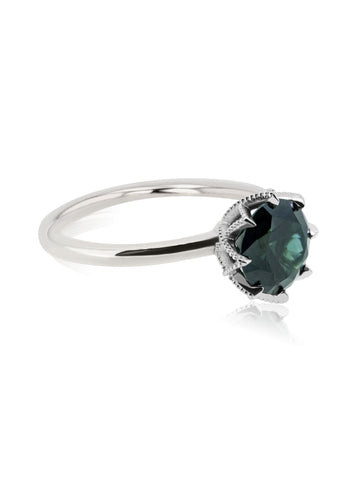 Oval Green Sapphire Ring