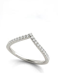 Chevron Diamond Ring