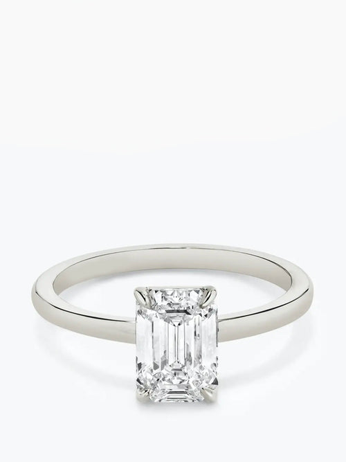 2ct G colour VVS1 clarity Emerald Cut Solitaire