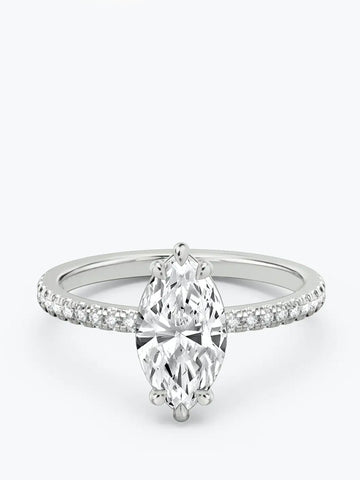 2ct E colour VS1 clarity Marquise Cut Solitaire