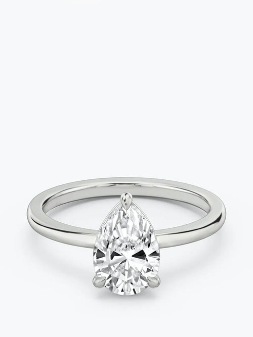 1ct D colour SI1 clarity Pear Solitaire
